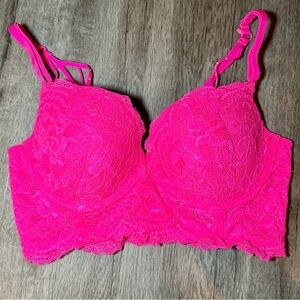 La SENZA Pink Underwire Bra with Statement Back Straps